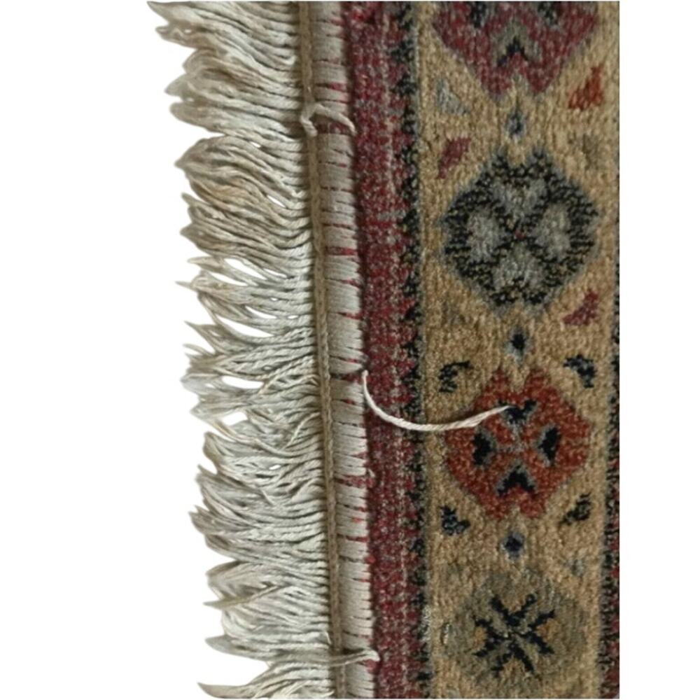 Vintage Belgium Capri Wool Throw Rug - R60 - Picture 3 of 7